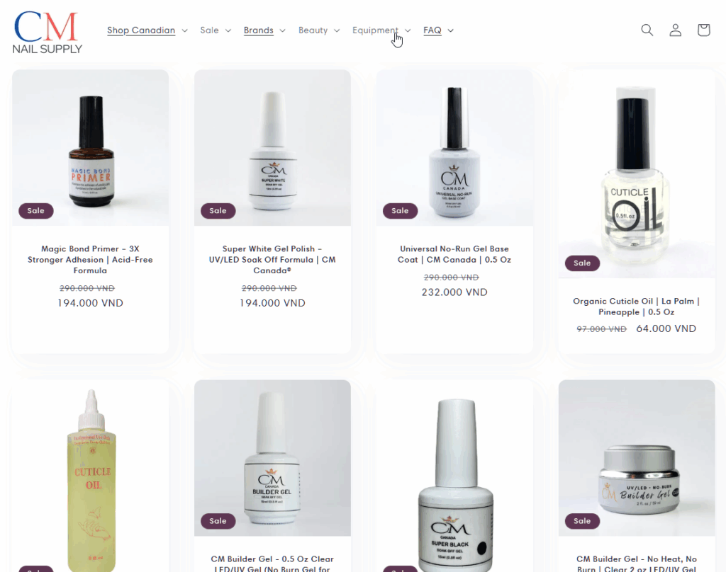 CM Nails & Beauty Supply: Canada's Source for Salon Essentials